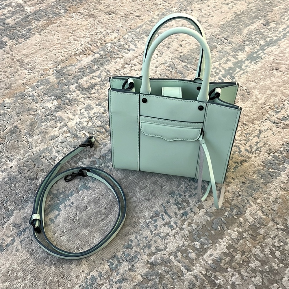 Preowned - Rebecca mini tote crossbody bag color mint with dust bag